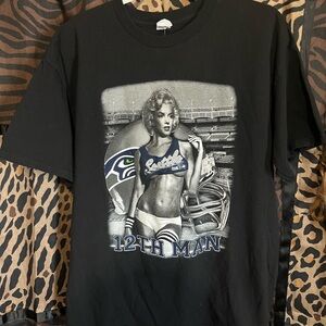 Bootleg Seattle Seahawks Marylin Monroe Graphic Tee Size XL